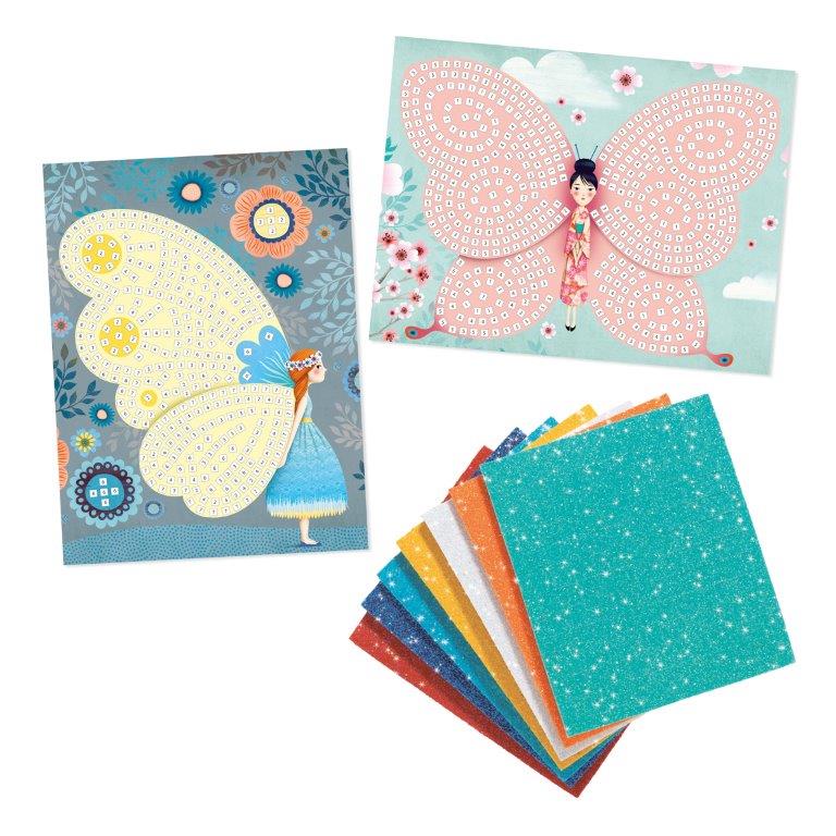 Djeco Djeco Mosaics - Butterflies - Pearls & Swines