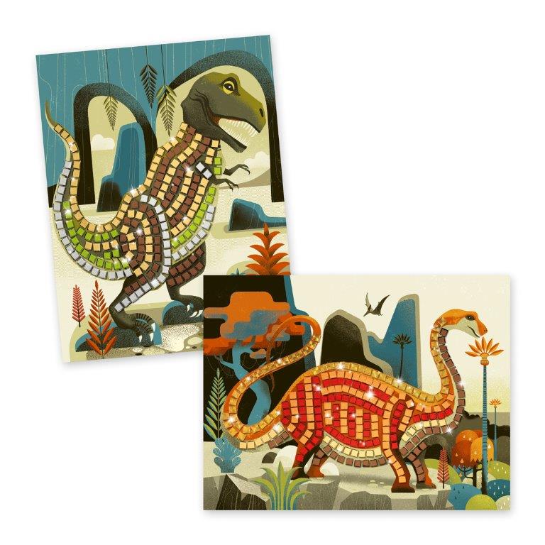 Djeco Djeco Mosaics - Dinosaurs - Pearls & Swines