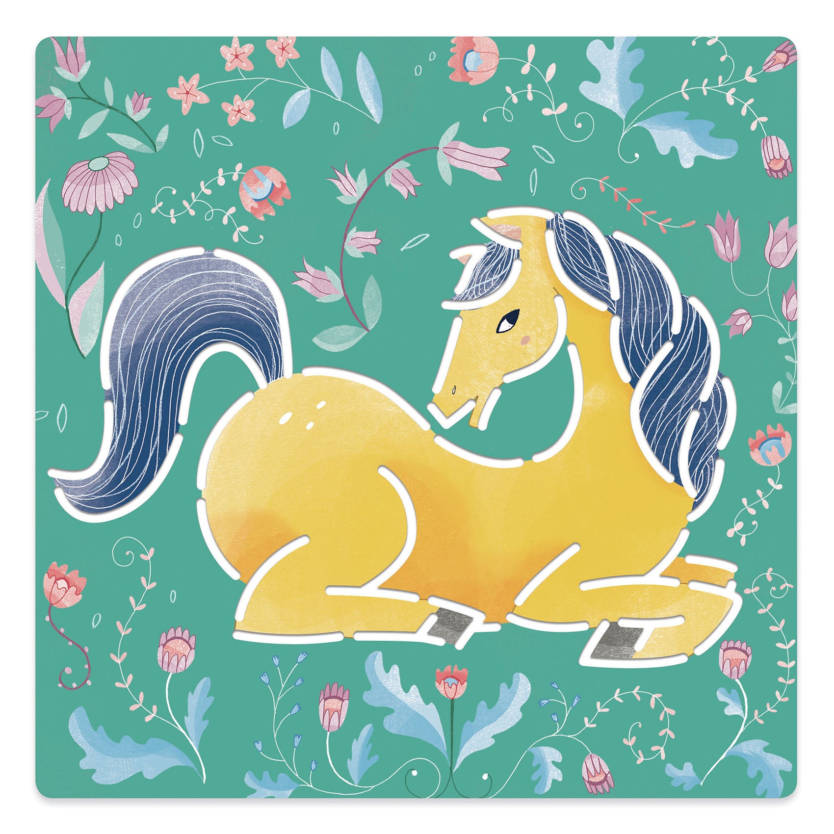 Djeco Djeco - Stencils - Horses - Pearls & Swines