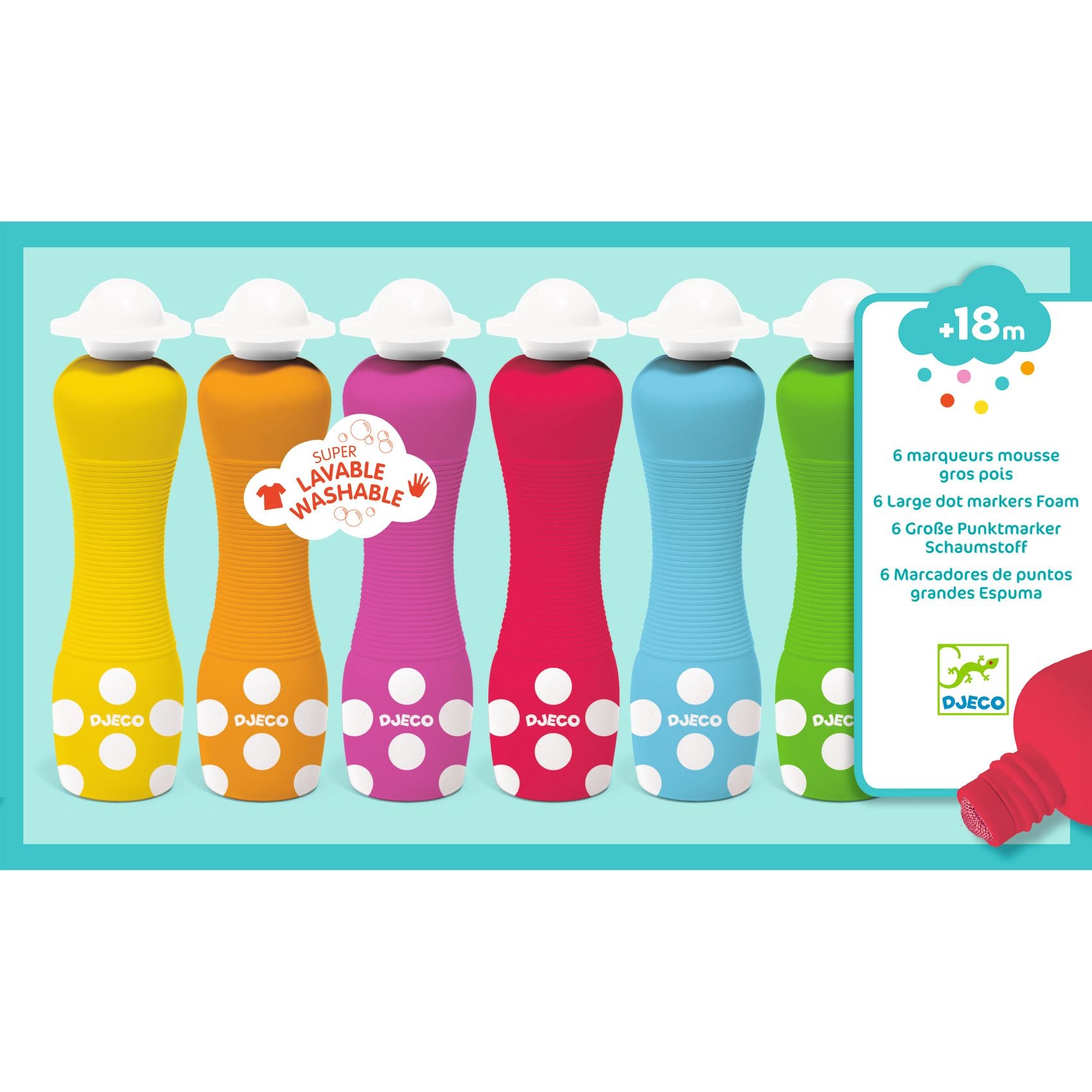Djeco Djeco - Foam markers - Pearls & Swines