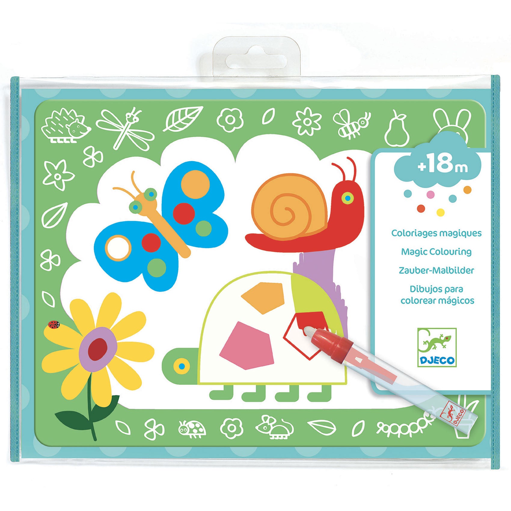 Djeco Djeco - Magic Colouring - Magic Scribbles - Pearls & Swines