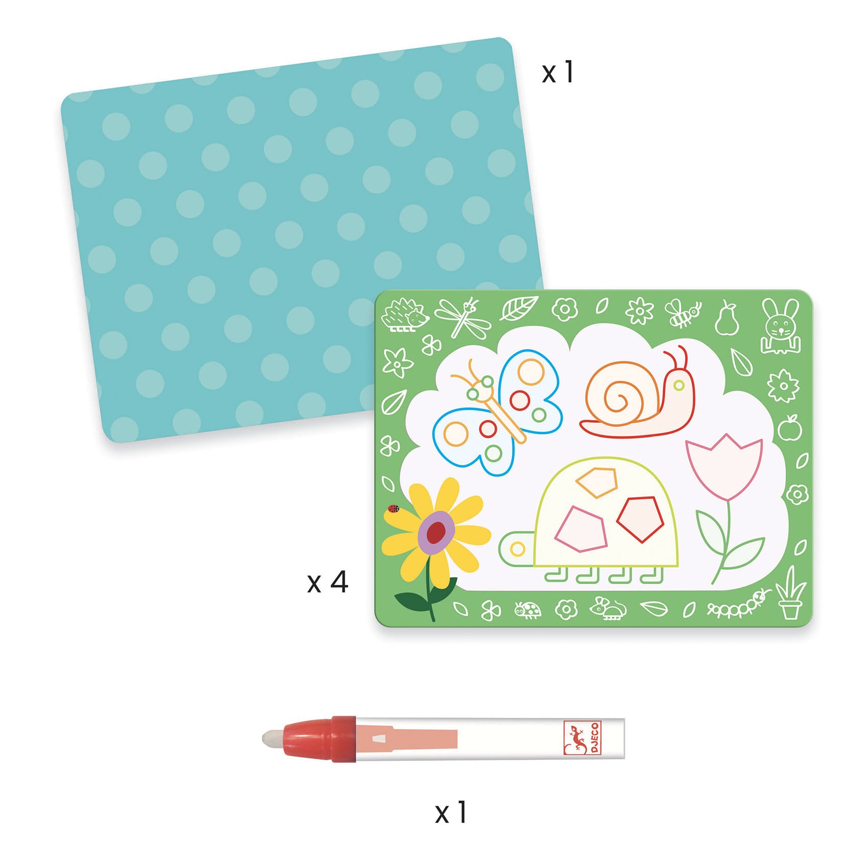 Djeco Djeco - Magic Colouring - Magic Scribbles - Pearls & Swines