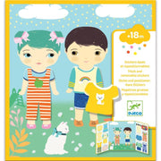 Djeco Djeco - Create with Stickers - Clothes - Pearls & Swines