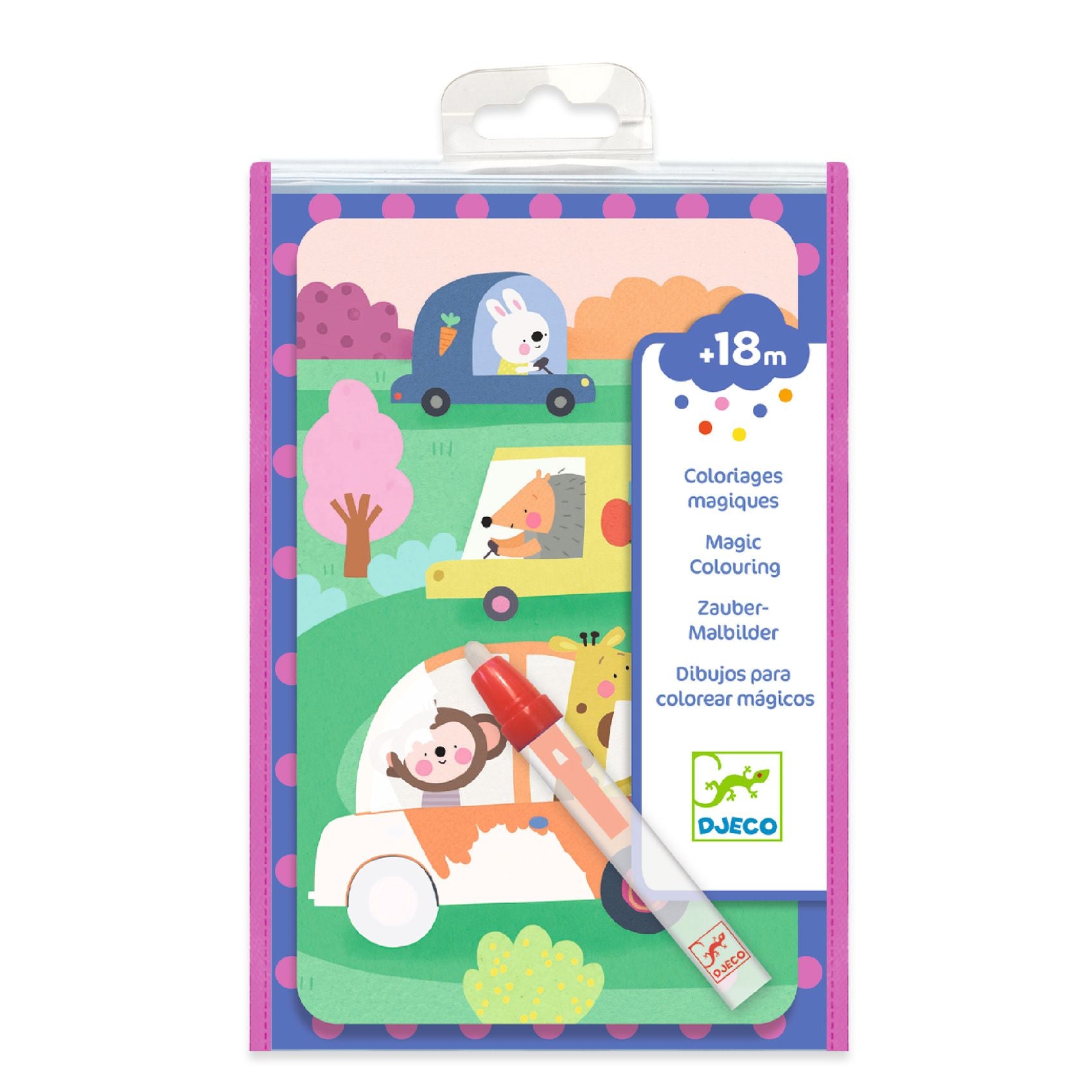 Djeco Djeco - Magic Colouring - On the road - Pearls & Swines