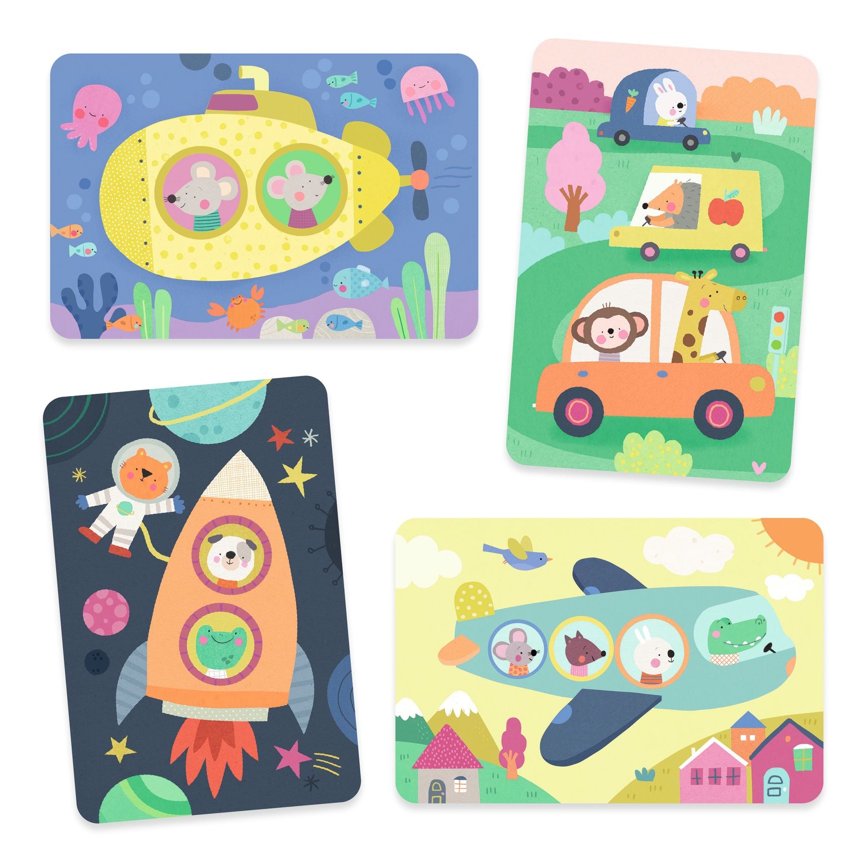 Djeco Djeco - Magic Colouring - On the road - Pearls & Swines