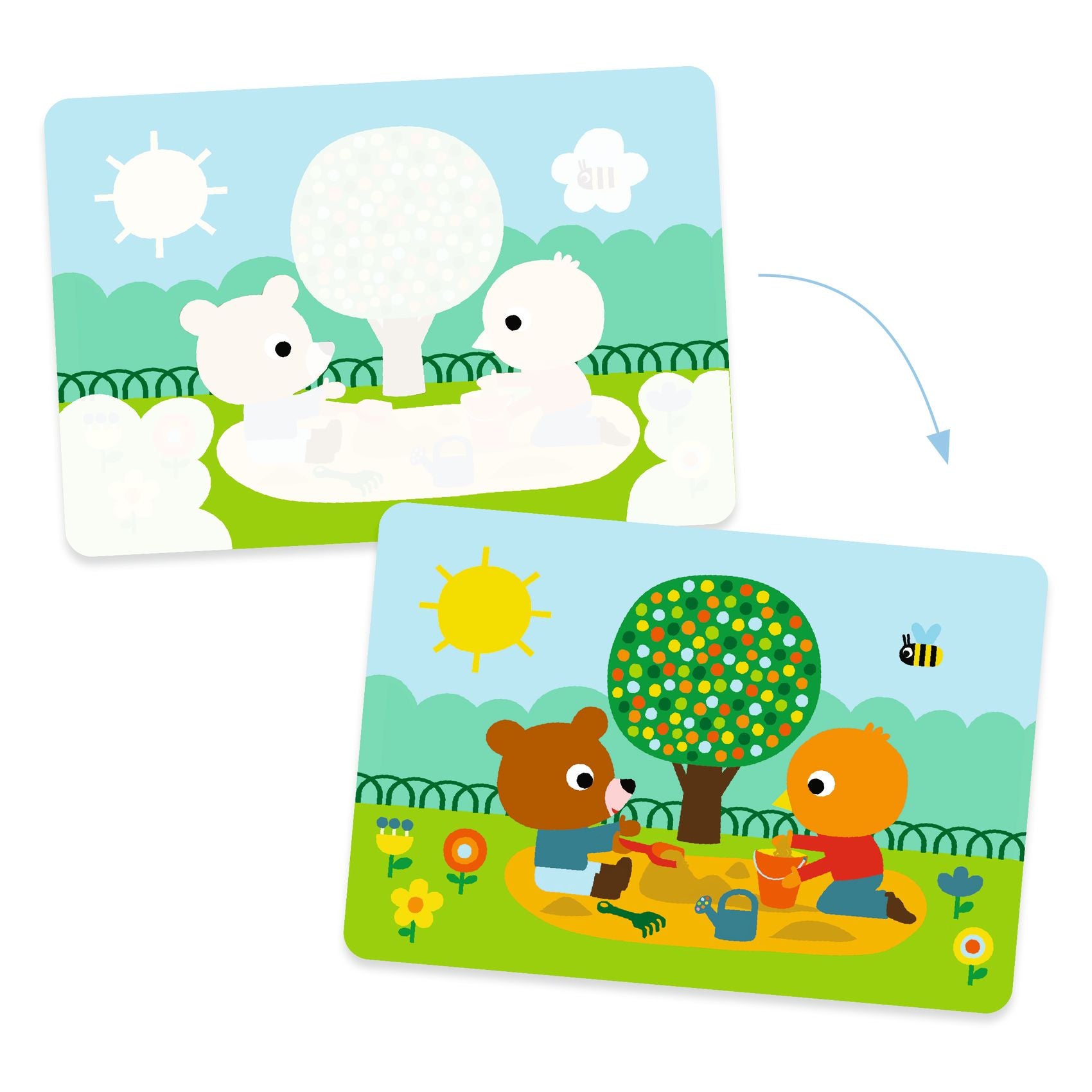 Djeco Djeco - Magic Colouring - In the Park - Pearls & Swines