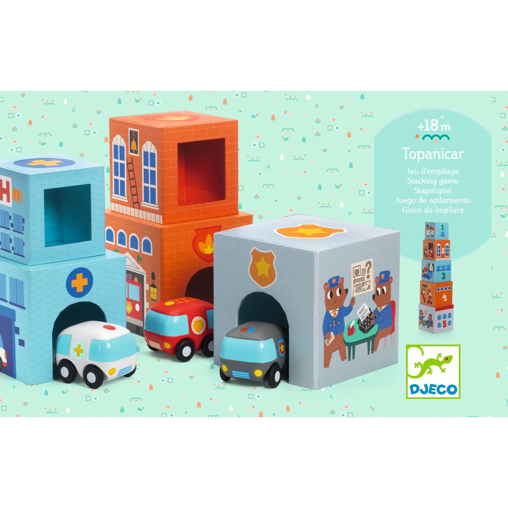 Djeco Djeco - Blocks - Topanicar - Pearls & Swines