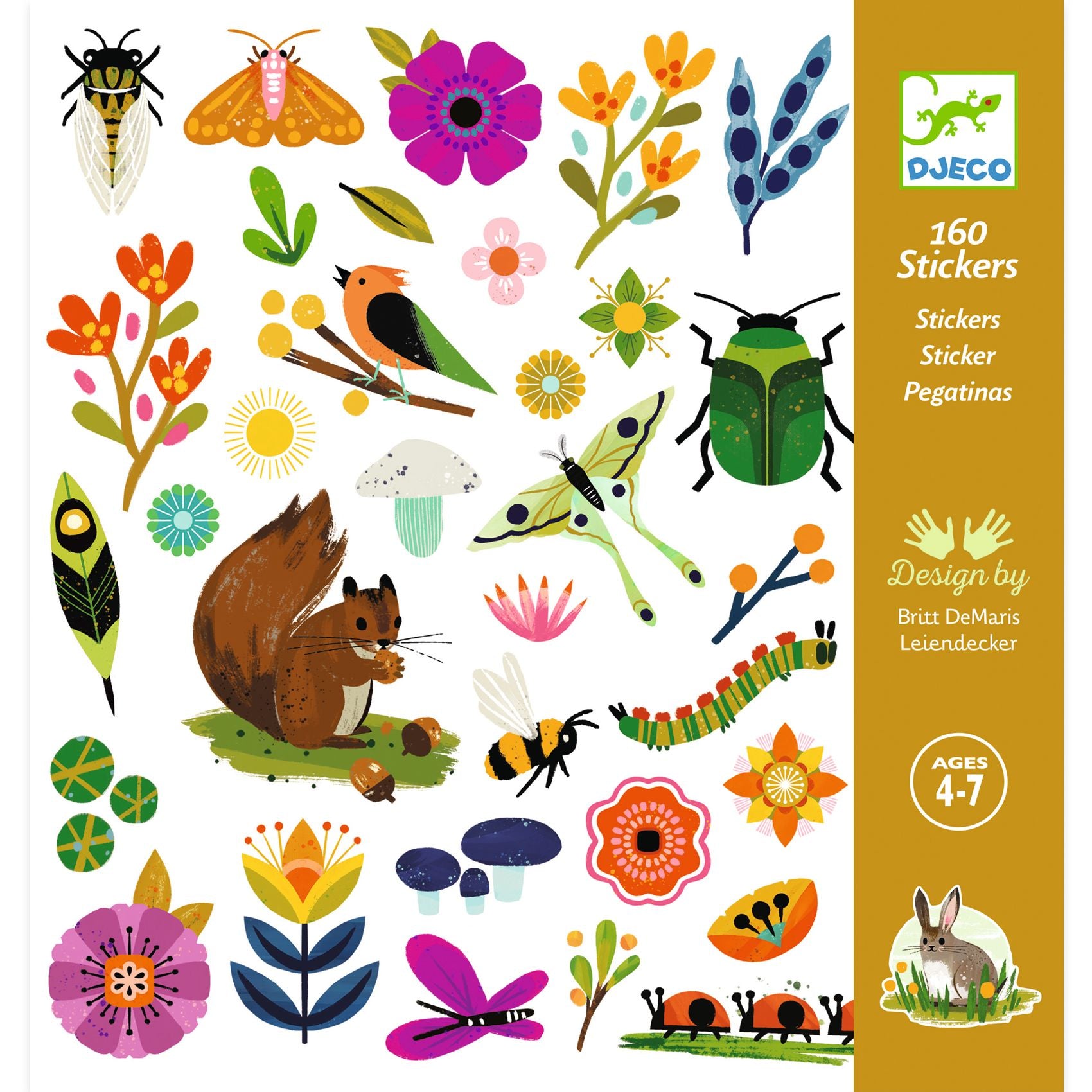 Djeco Djeco Stickers - Garden - Pearls & Swines