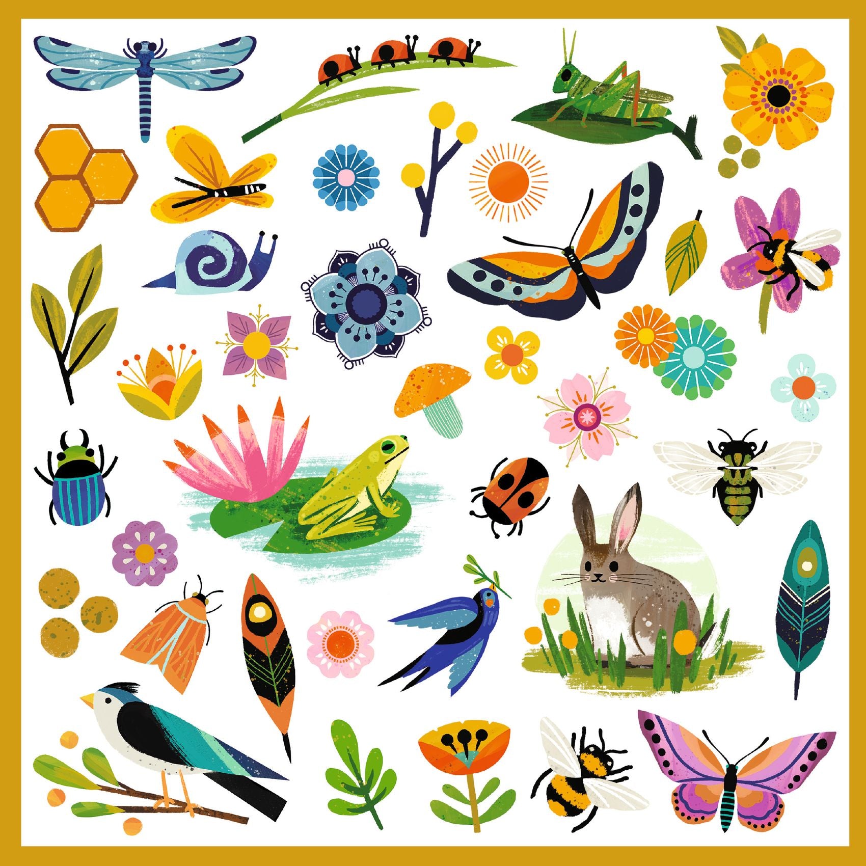 Djeco Djeco Stickers - Garden - Pearls & Swines