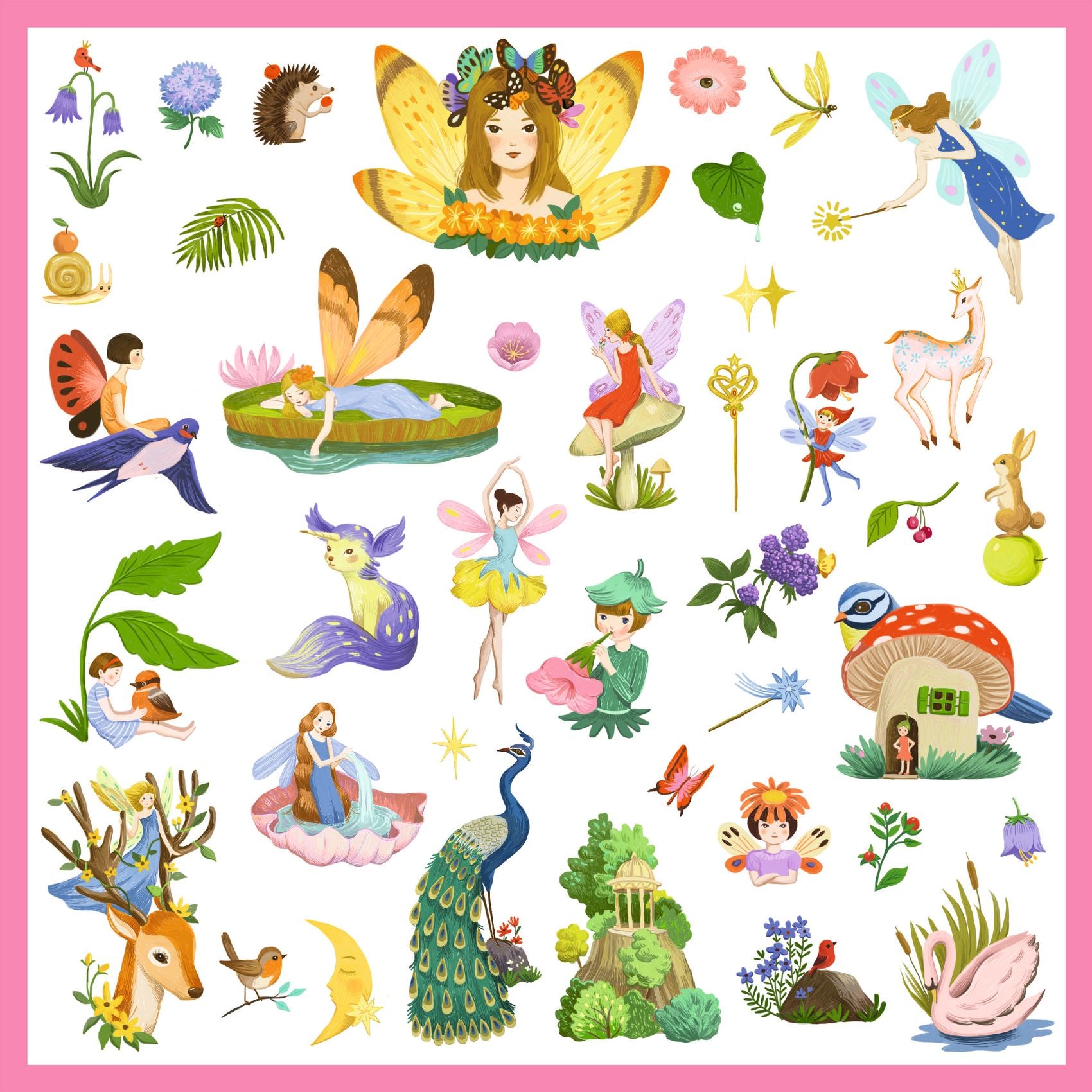 Djeco Djeco Stickers - Fantasy - Pearls & Swines
