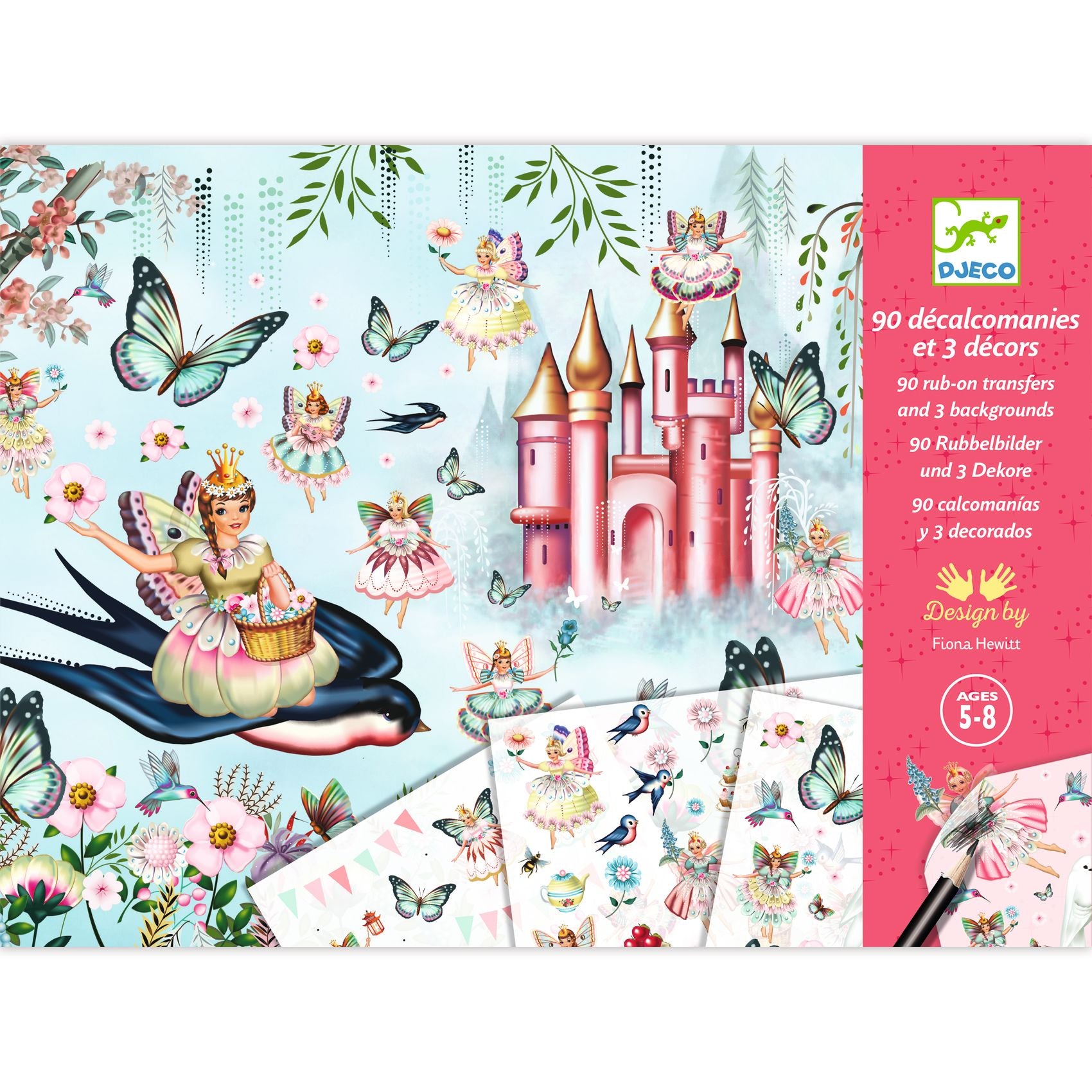 Djeco Djeco Decalos - In Fairyland - Pearls & Swines