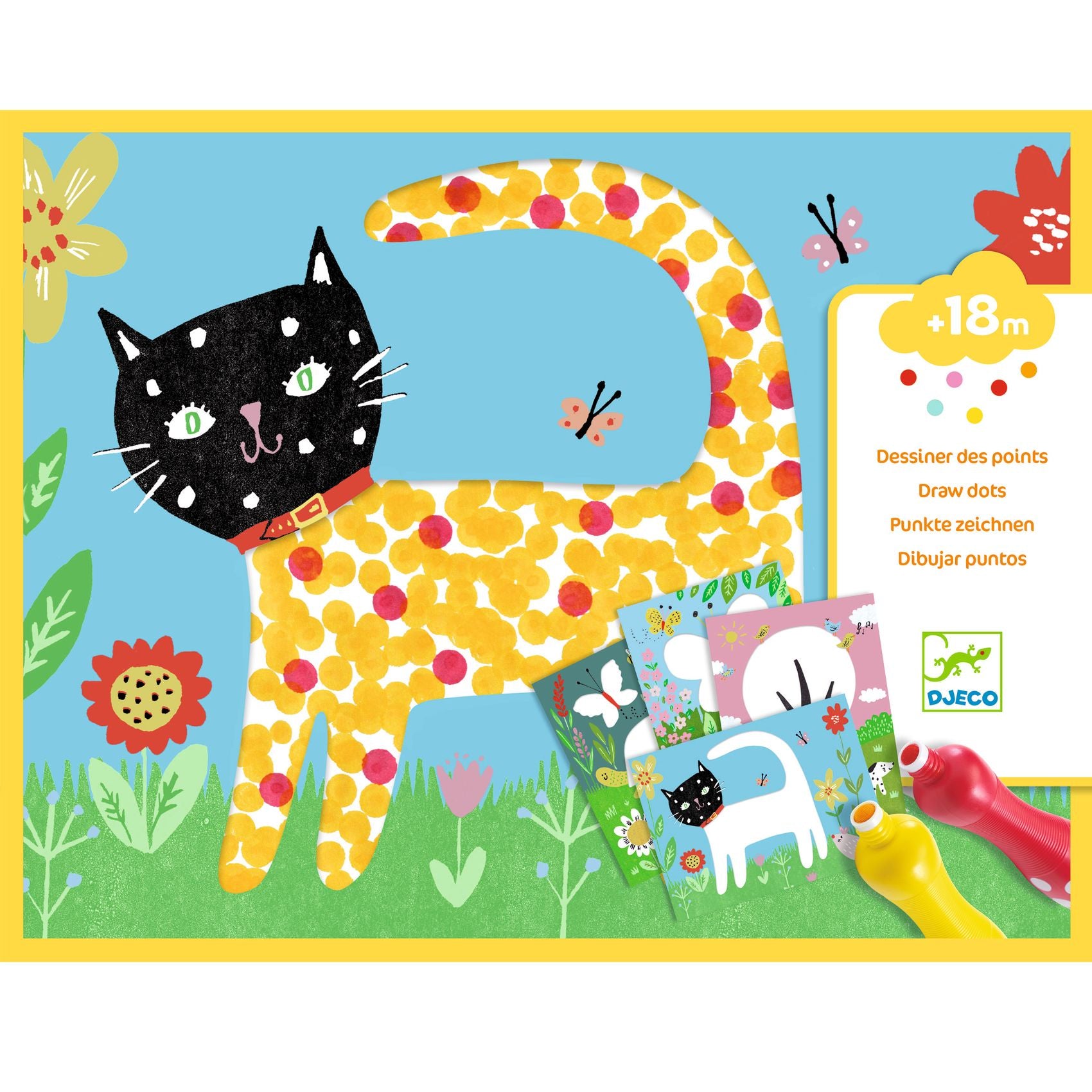 Djeco Djeco Clean Paint - Small Dots - Pearls & Swines