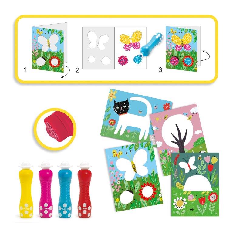 Djeco Djeco Clean Paint - Small Dots - Pearls & Swines