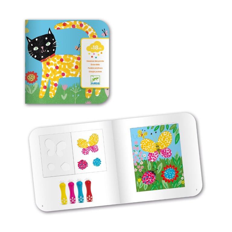 Djeco Djeco Clean Paint - Small Dots - Pearls & Swines