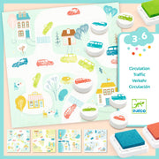 Djeco Djeco - Stamps - Traffic - Pearls & Swines