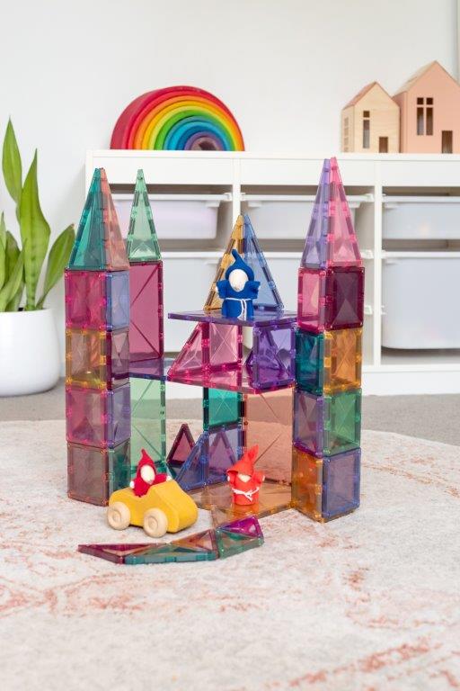 Connetix Tiles Connetix Tiles - Pastel Starter - Pack 64 pc - Pearls & Swines