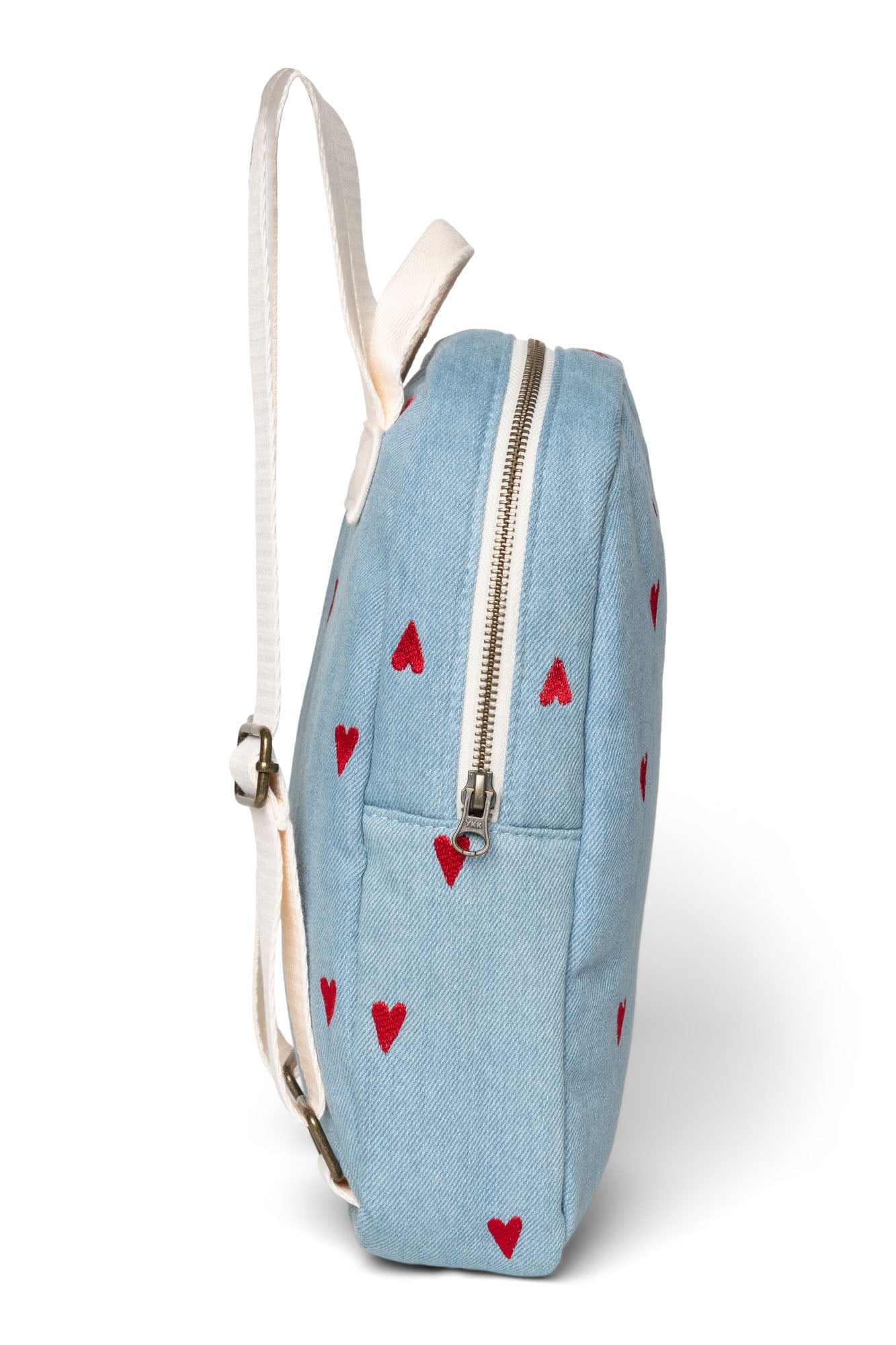 Pearls and Swines Studio Noos - Mini Backpack - Denim Hearts - Pearls & Swines