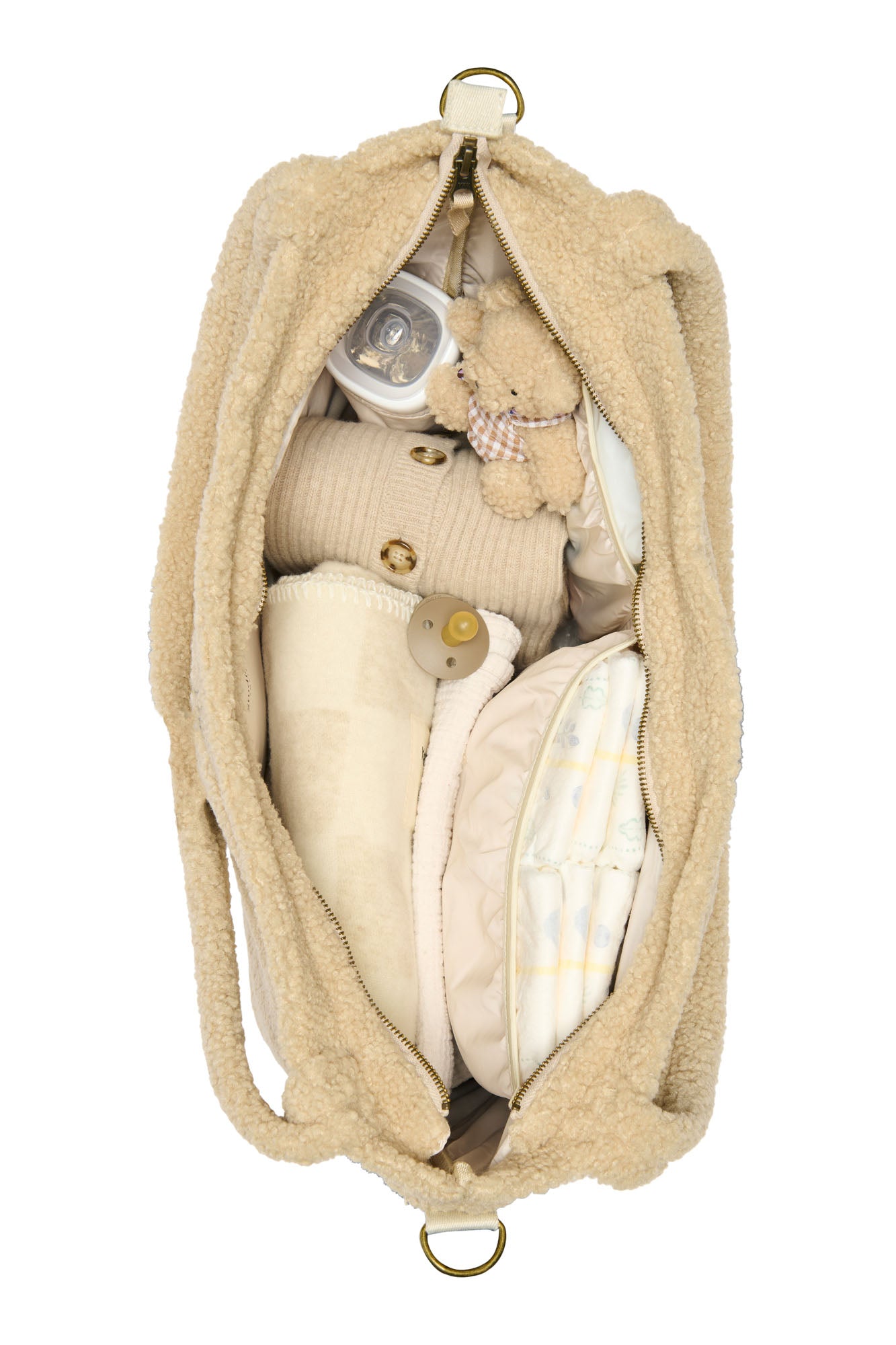 Pearls & Swines Studio Noos - Teddy Diaperbag - Ecru - Pearls & Swines