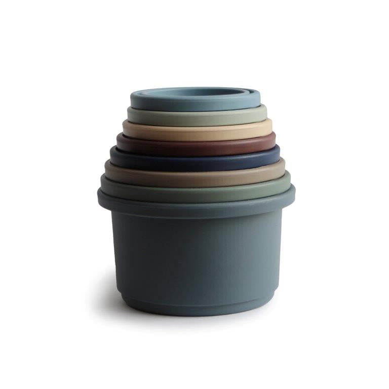 Mushie Mushie Stacking Cups Toy - Forest - Pearls & Swines