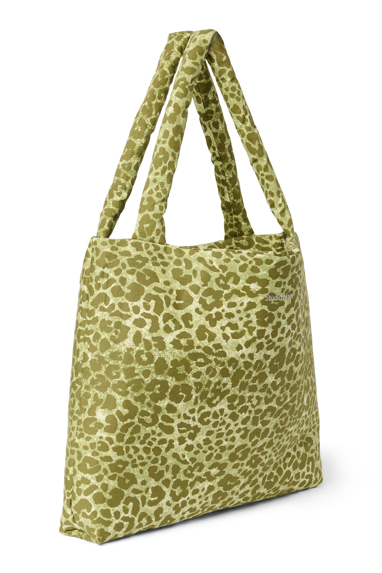 Pearls and Swines Studio Noos - Cotton Mom bag - Green Leopard - Pearls & Swines