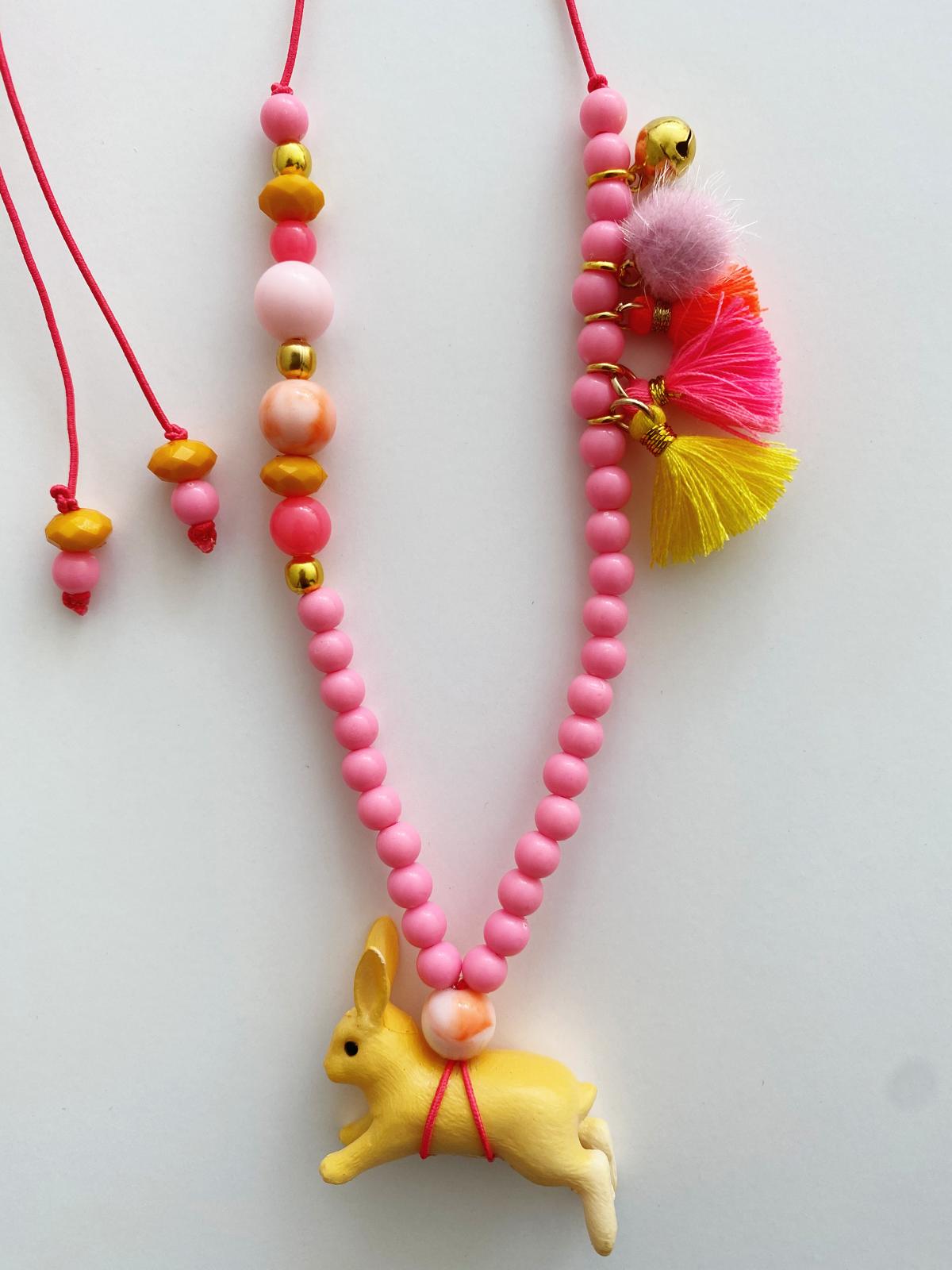 Bymelo Bymelo - Necklace - Animal Rabbit Kiek - Pearls & Swines