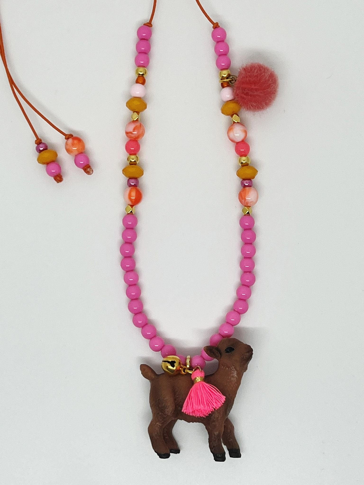 Bymelo Bymelo - Necklace - Animal Goat Guusje - Pearls & Swines