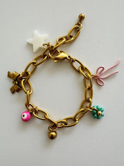 Bymelo Bymelo - Bracelet - Charms - Pearls & Swines