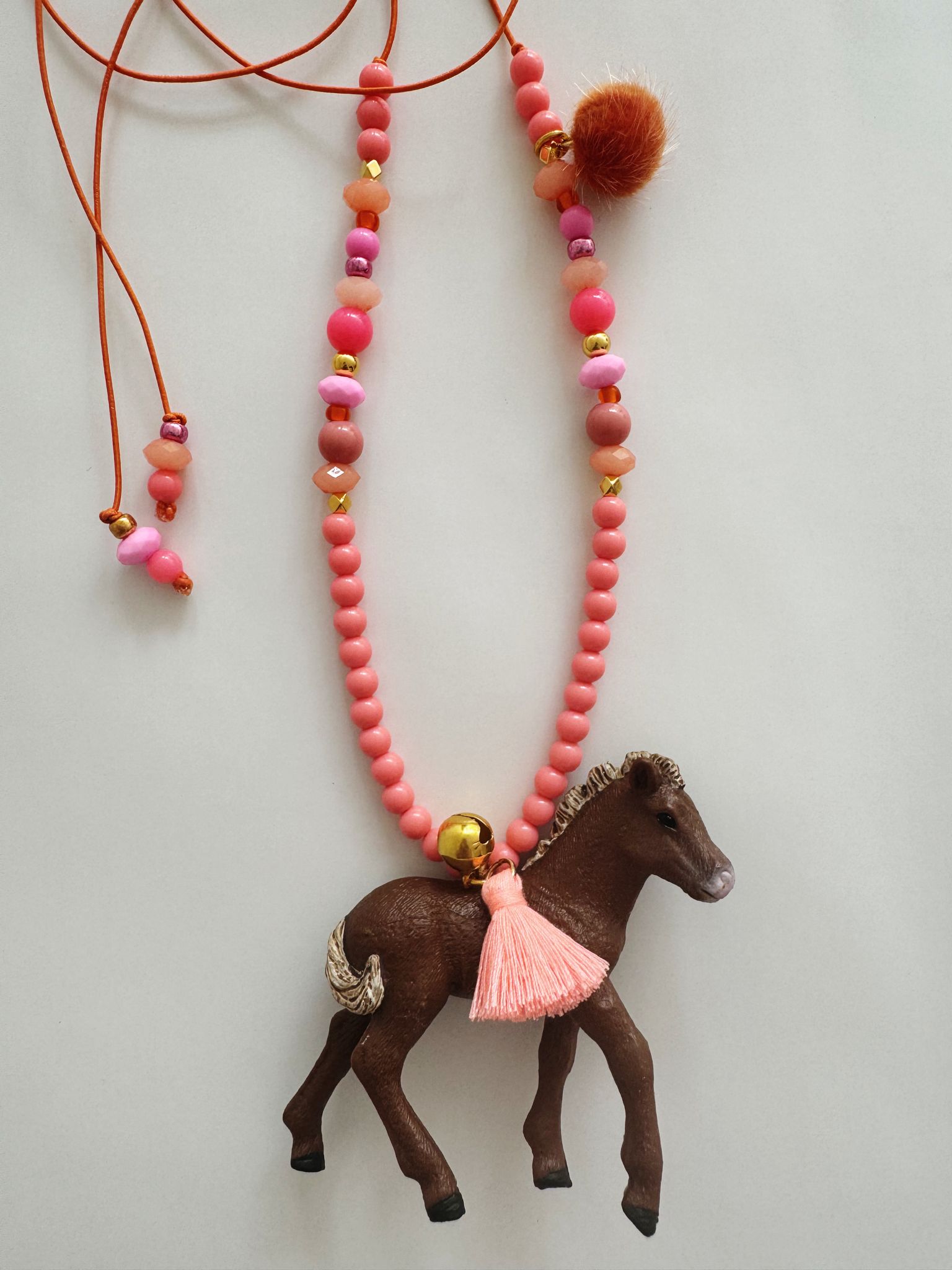 Bymelo Bymelo - Necklace - Animal Horse Polly - Pearls & Swines