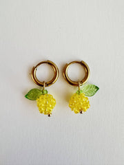 Bymelo Bymelo - Earrings - Lemon - Pearls & Swines