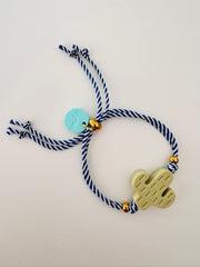 Bymelo Bymelo - Bracelet - Cactus Yellow - Pearls & Swines