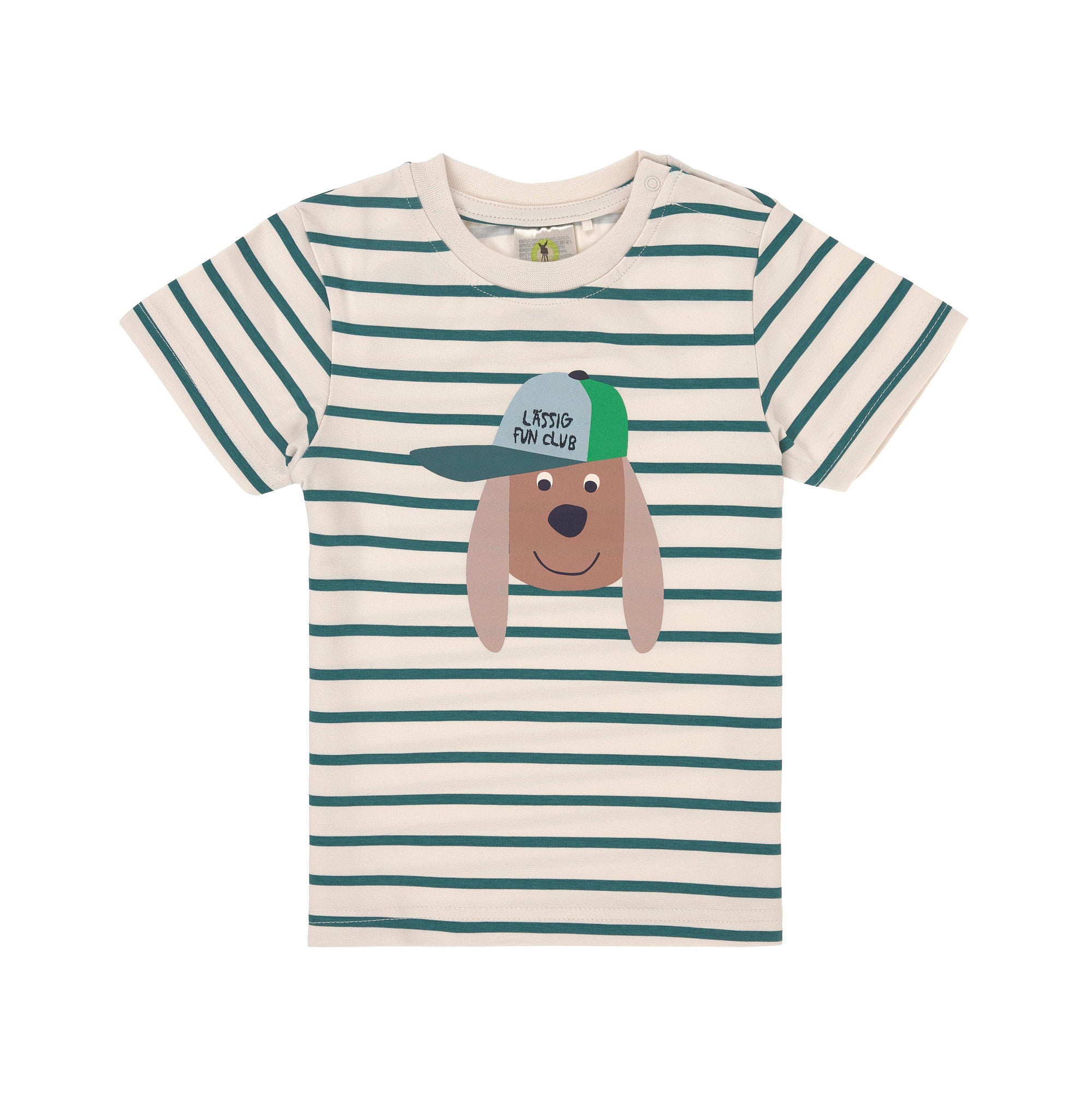 Lässig Lässig - T-shirt Jersey GOTS - Striped Dog - Pearls & Swines