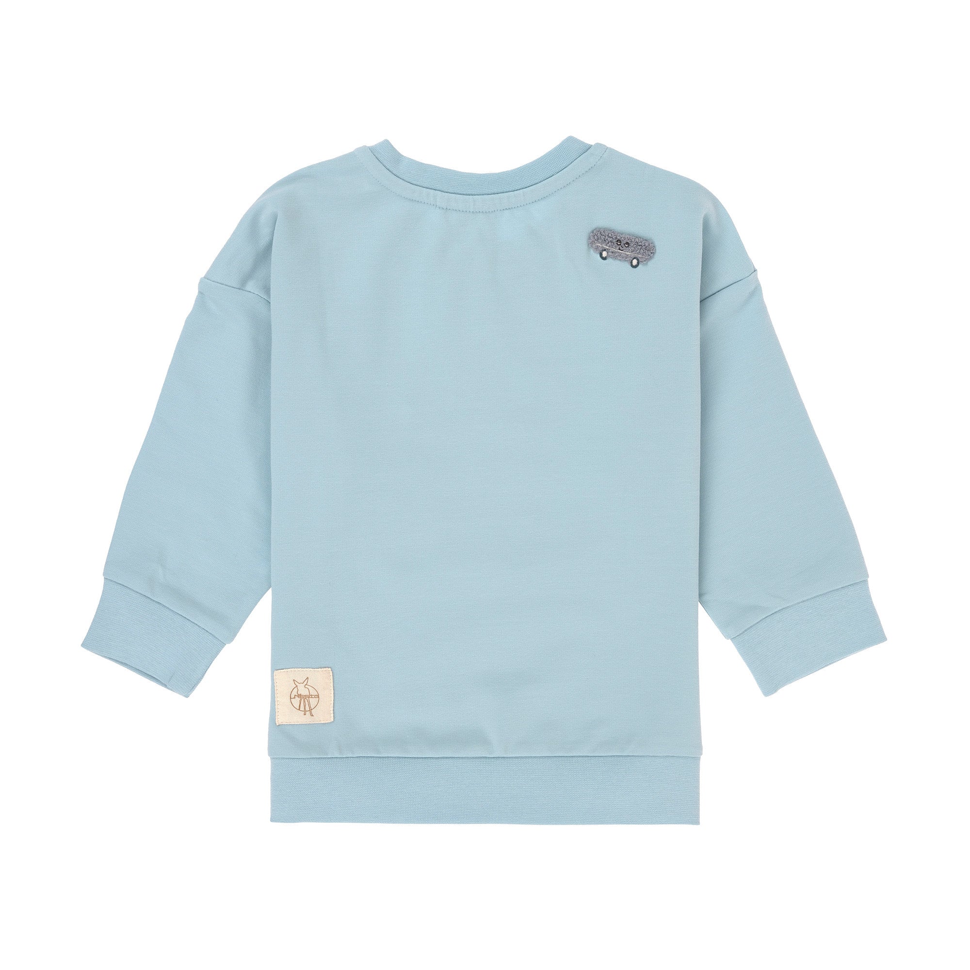 Lässig Lässig - Kids Sweater GOTS - Dog Pale Blue - Pearls & Swines