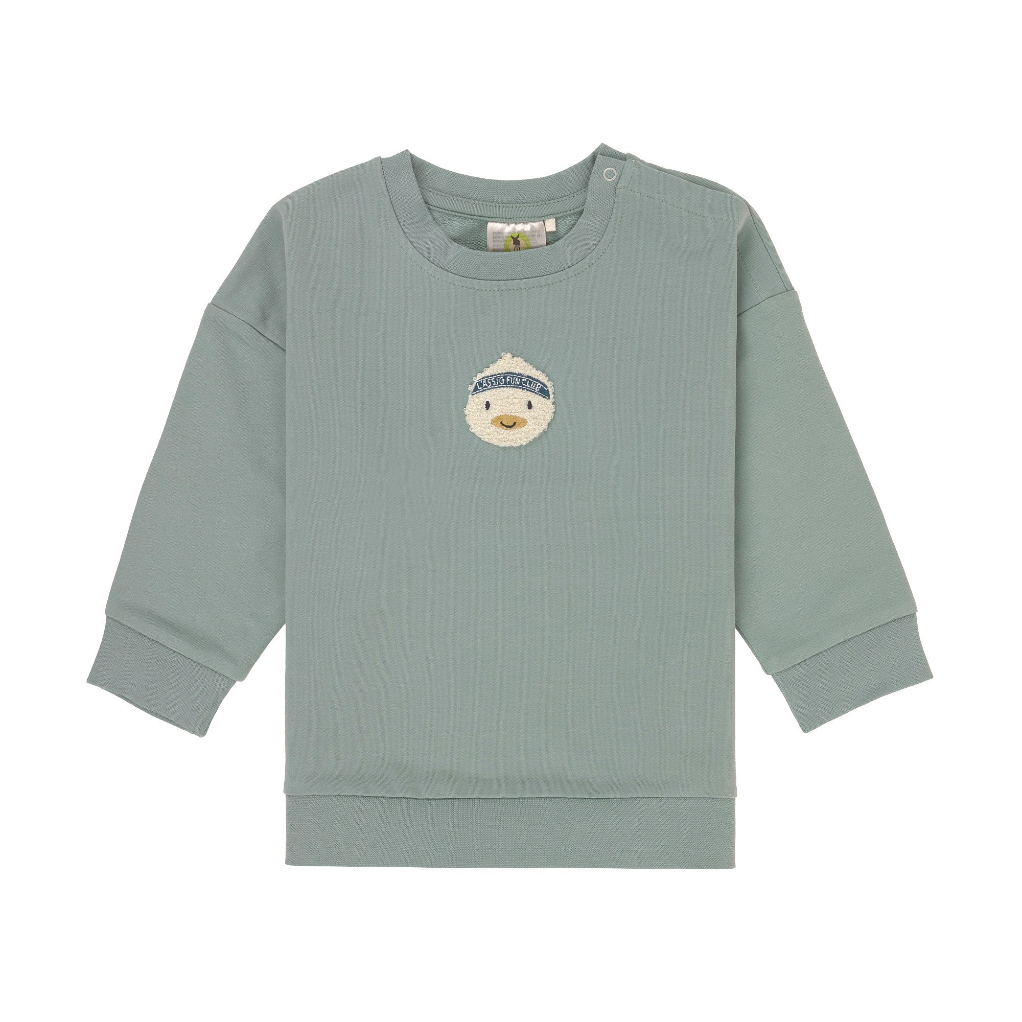 Lässig Lässig - Kids Sweater GOTS - Duck Granite Green - Pearls & Swines
