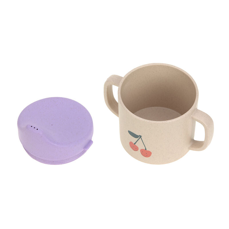 Lässig Lässig - Sippy cup pp/cellulose - Happy Fruits Cherry - Pearls & Swines