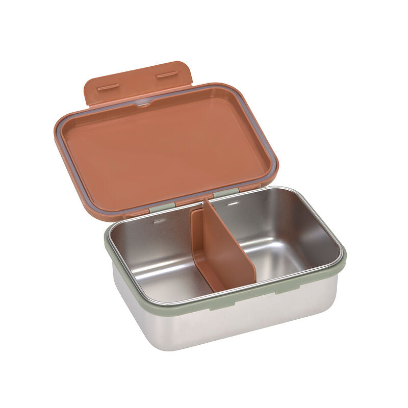 Lässig Lässig - Lunchbox Stainless Steel - Happy Prints Caramel - Pearls & Swines