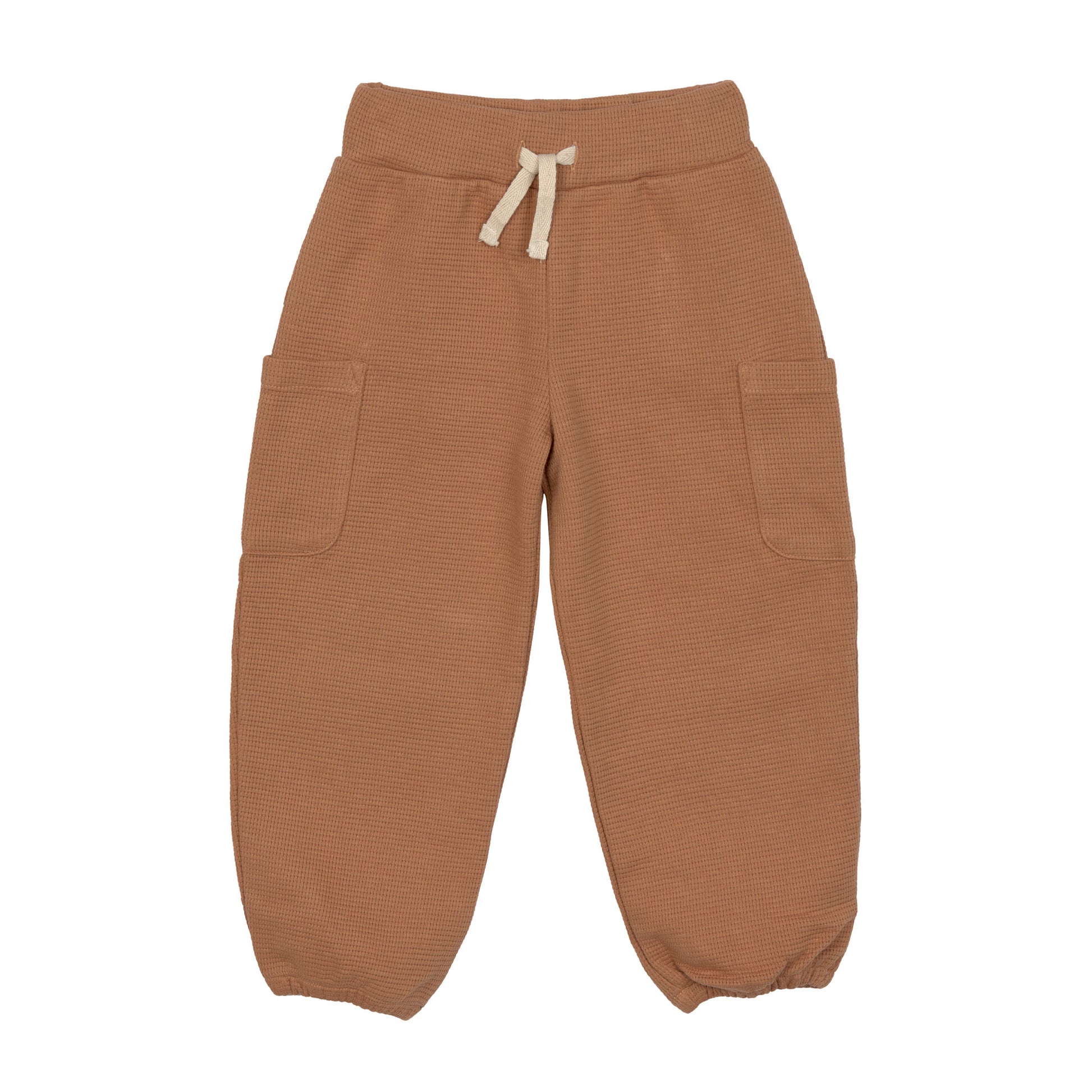 Lässig Collection Sale - Lässig - Cargo Pants Waffle GOTS - Caramel - Pearls & Swines