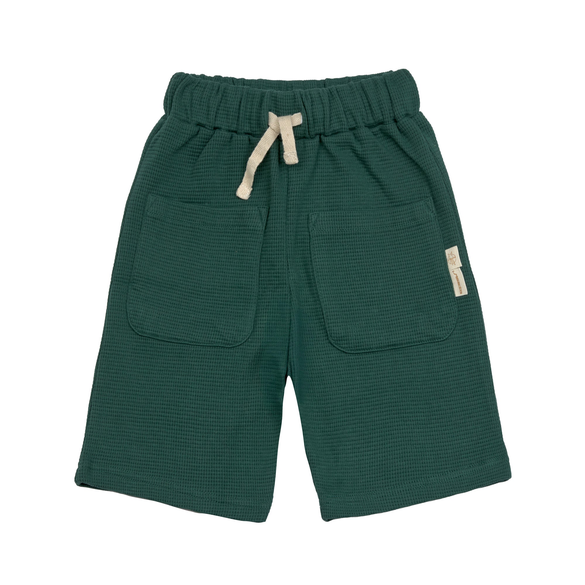 Lässig Collection Sale - Lässig - Shorts Waffle GOTS - Dark Green - Pearls & Swines