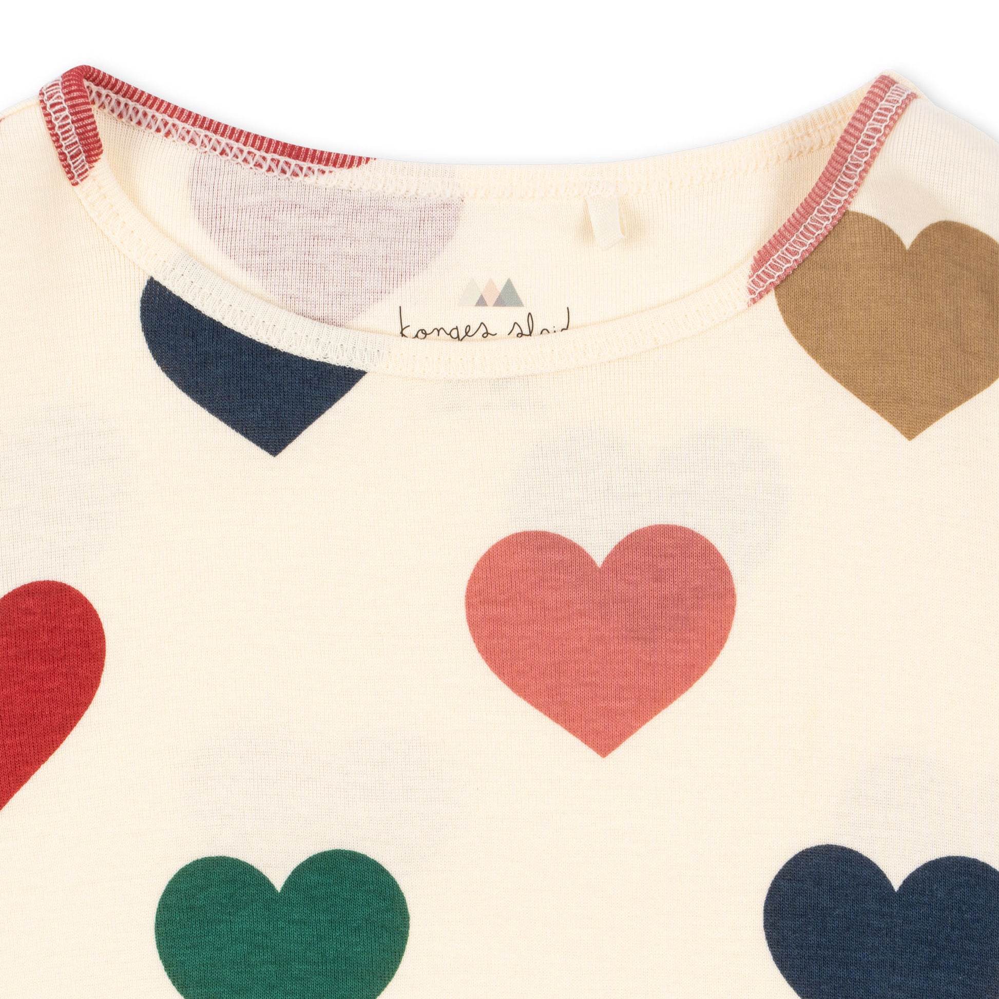 Konges Sløjd Konges Sløjd Classic Tee - Bon Coeur Coloré - Pearls & Swines