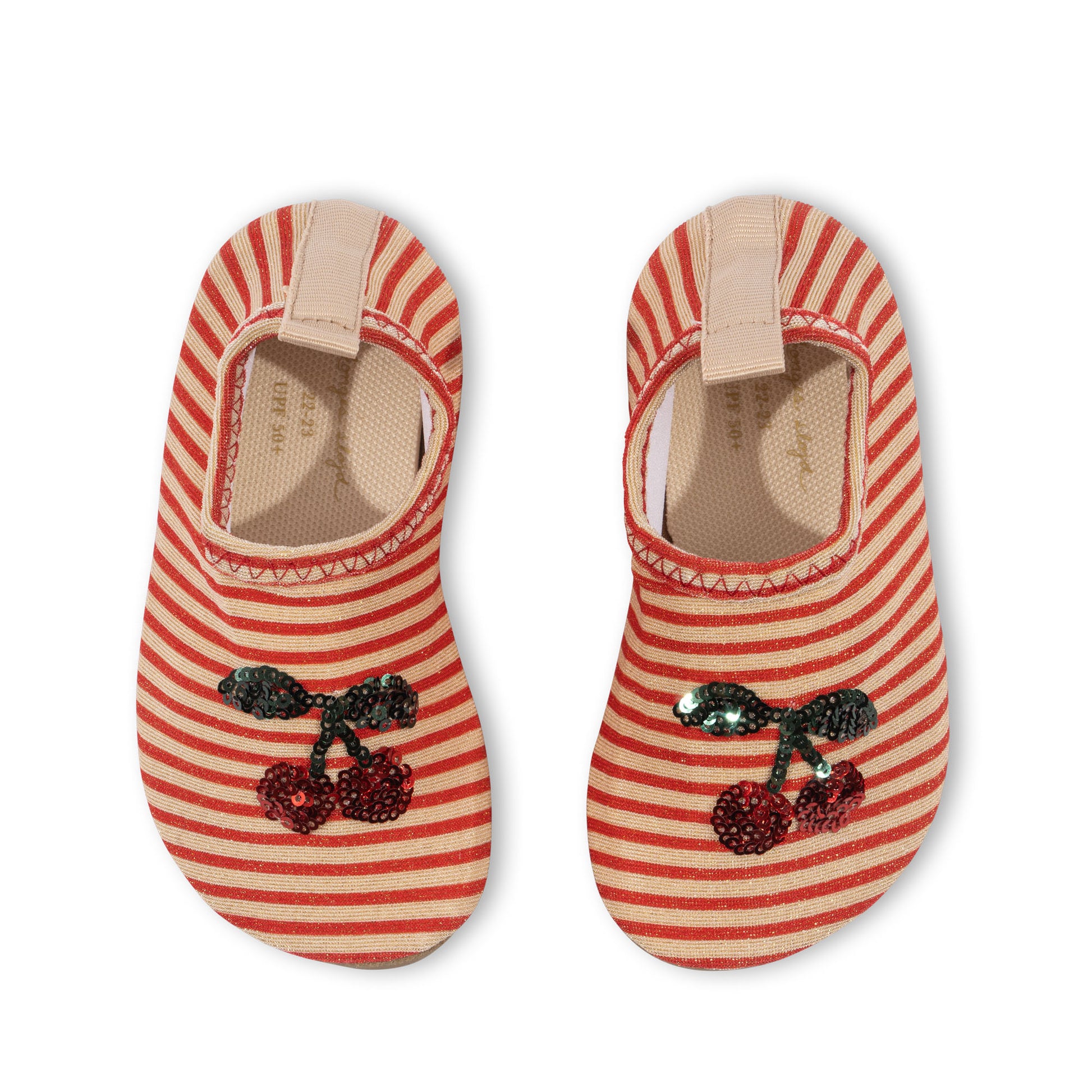 Konges Sløjd Konges Sløjd - Jade Swim Shoes - Glitter Stripe - Pearls & Swines