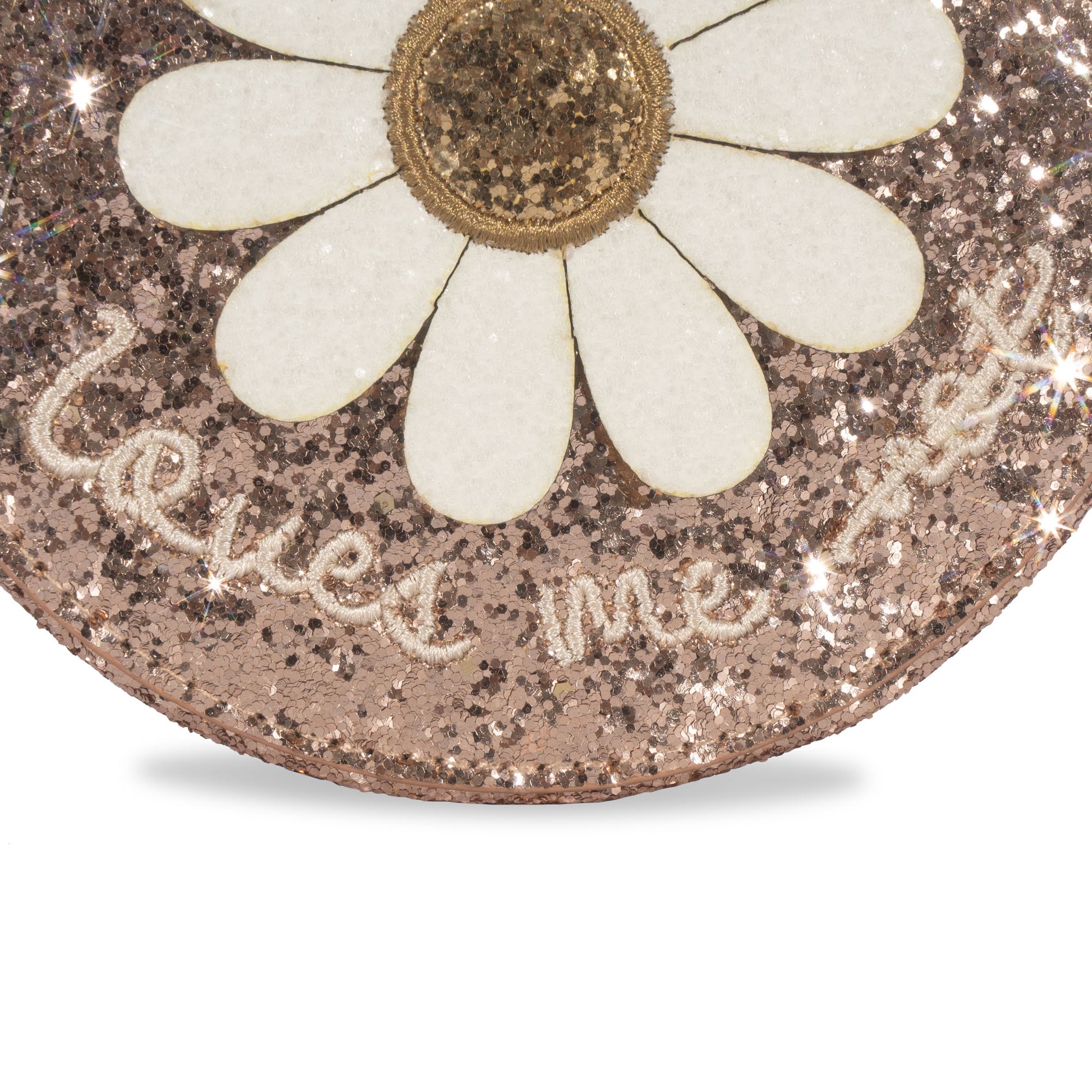Konges Sløjd Konges Sløjd Daisy Shoulder Bag - Cameo Rose Glitter - Pearls & Swines
