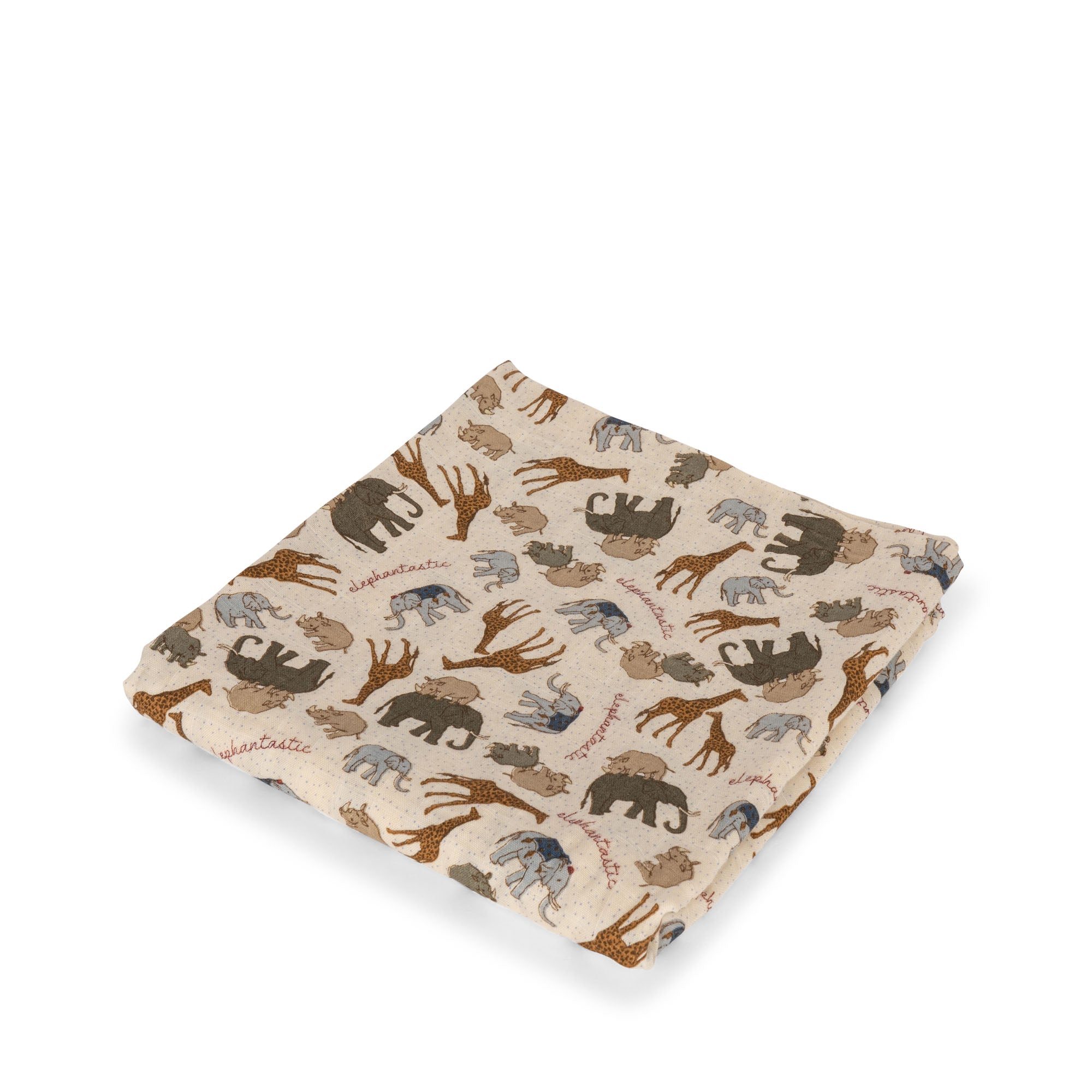 Konges Sløjd Konges Sløjd Big Muslin Swaddle - Elephantastic - Pearls & Swines