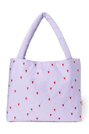 Pearls & Swines Studio Noos - Puffy Mom bag - Purple Hearts - Pearls & Swines