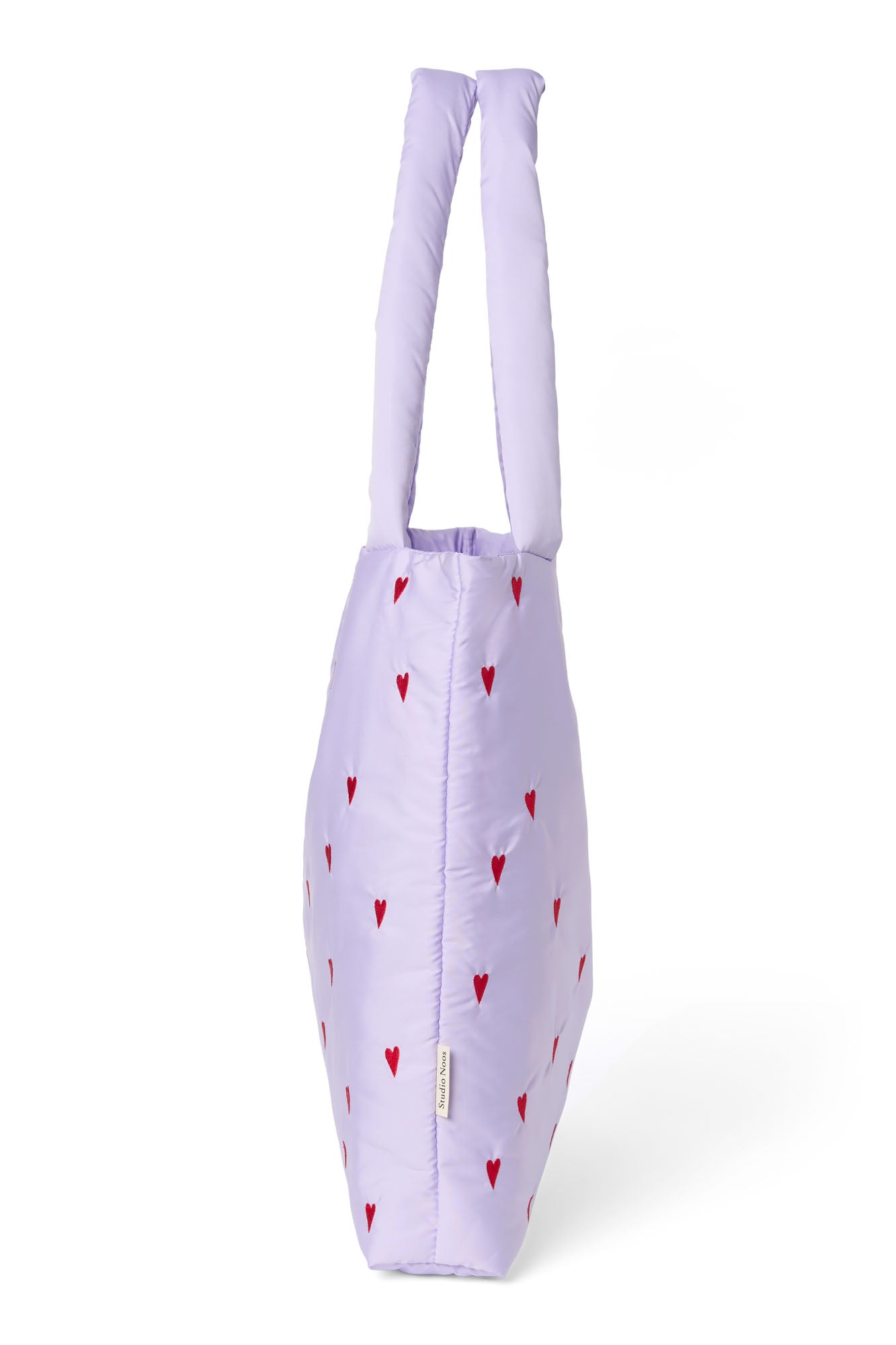 Pearls & Swines Studio Noos - Puffy Mom bag - Purple Hearts - Pearls & Swines