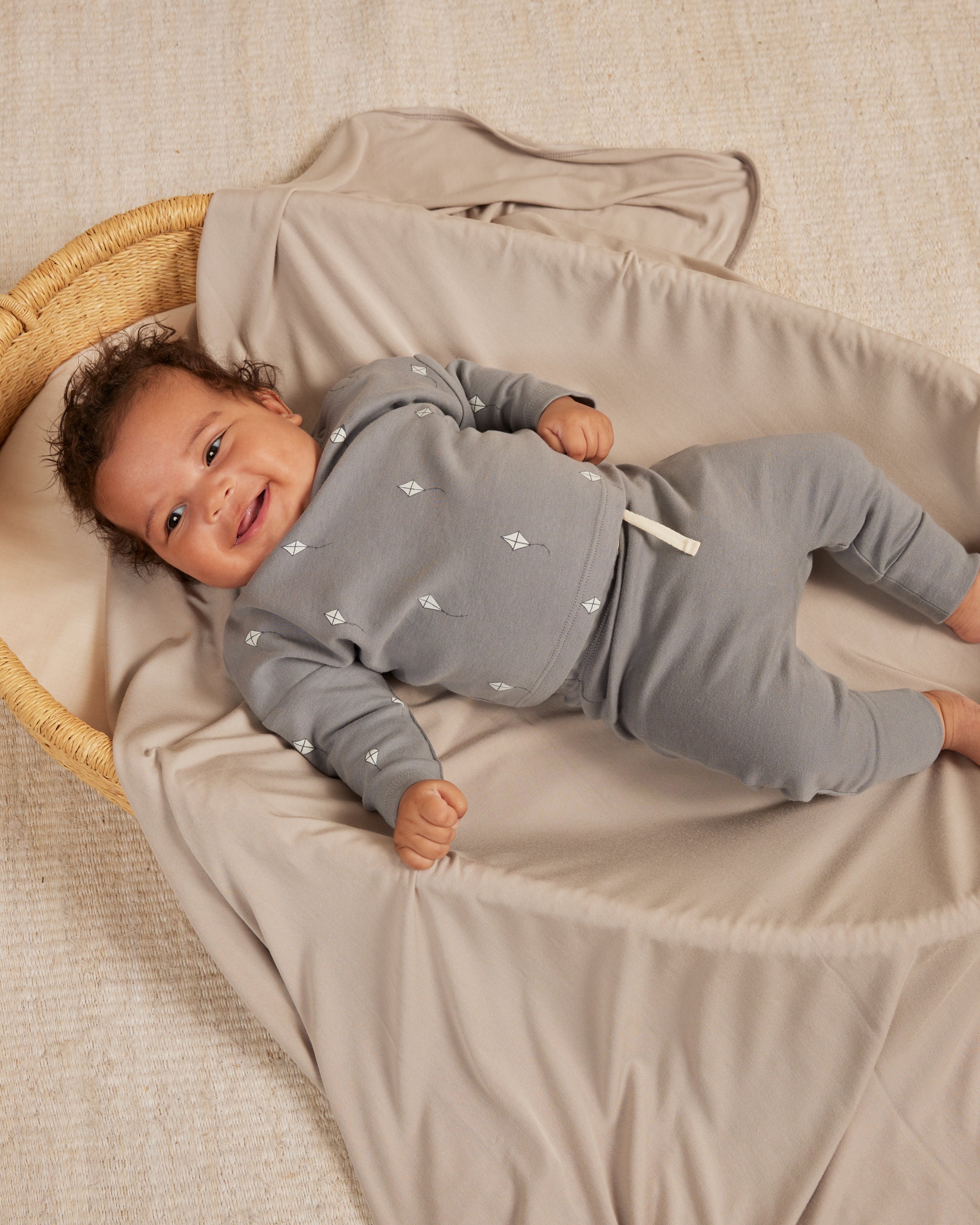 Quincy Mae Quincy Mae - Drawstring Pant - Lagoon - Pearls & Swines