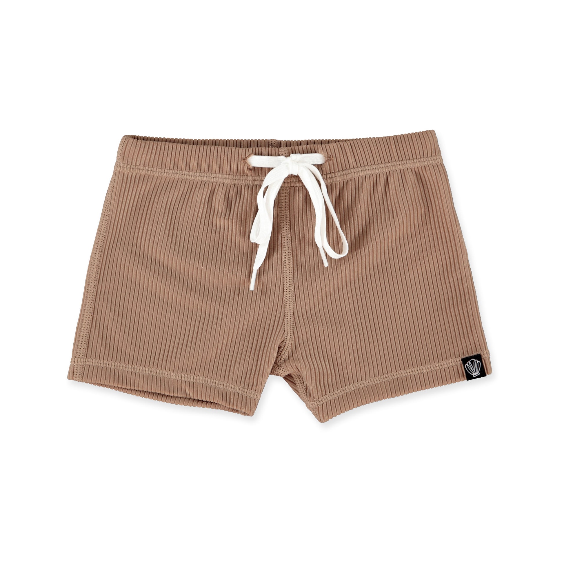 Beach & Bandits Collection Sale - Beach & Bandits - Chocolate Ribbed - Swimshort - Pearls & Swines