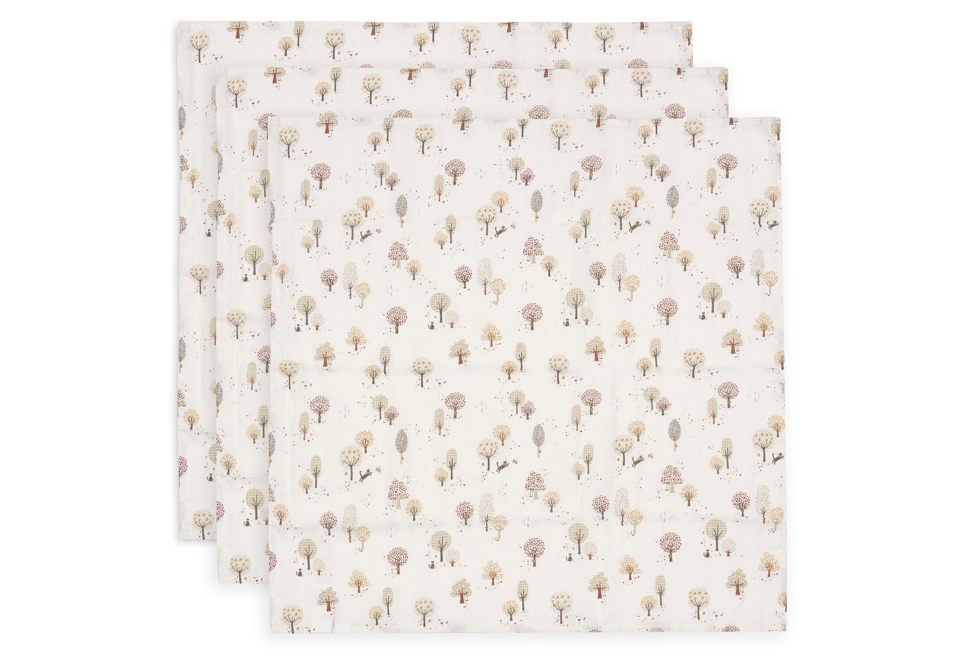 Jollein Jollein - Cloth Muslin - Tiny Park - 3 Pack - Pearls & Swines
