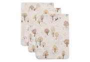 Jollein Jollein - Washcloth Muslin - Tiny Park - 3 Pack - Pearls & Swines