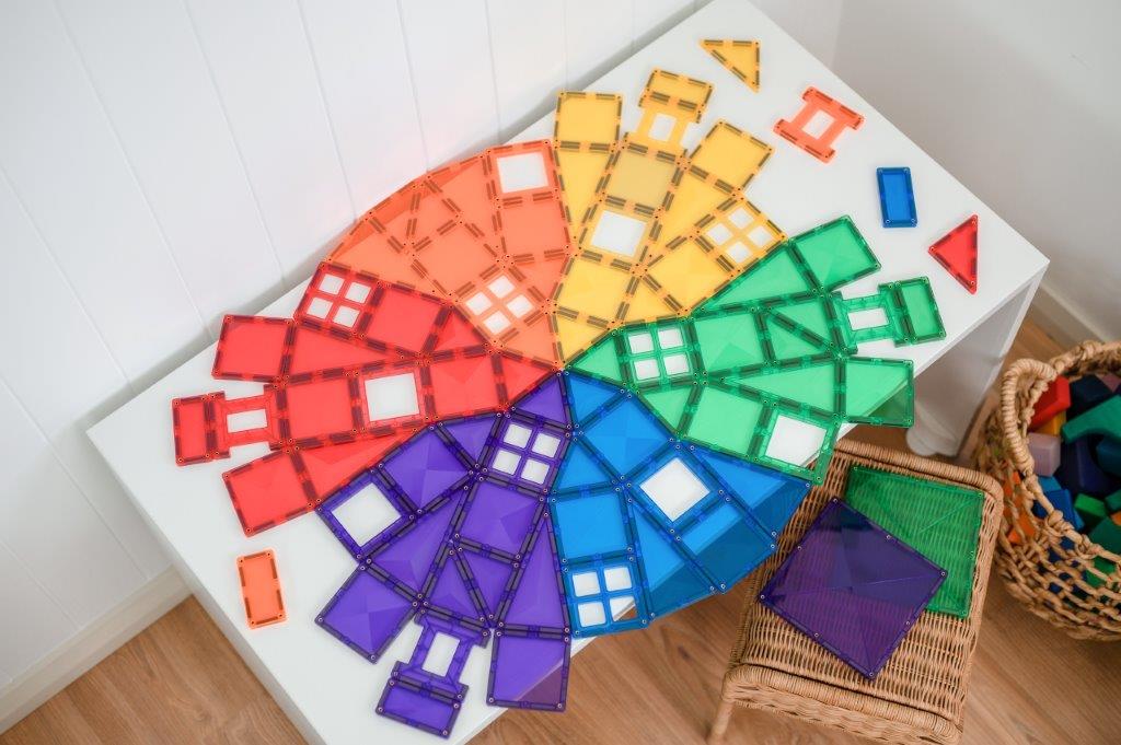 Connetix Tiles Connetix Tiles - Rainbow Creative - Pack 102 pc - Pearls & Swines