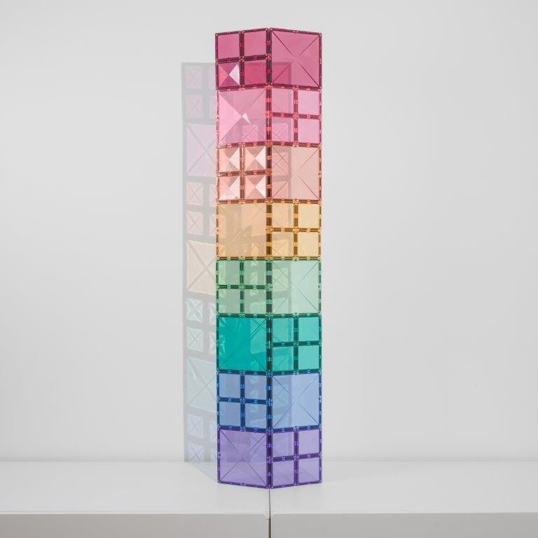Connetix Tiles Connetix Tiles - Pastel Square - Pack 40 pc - Pearls & Swines