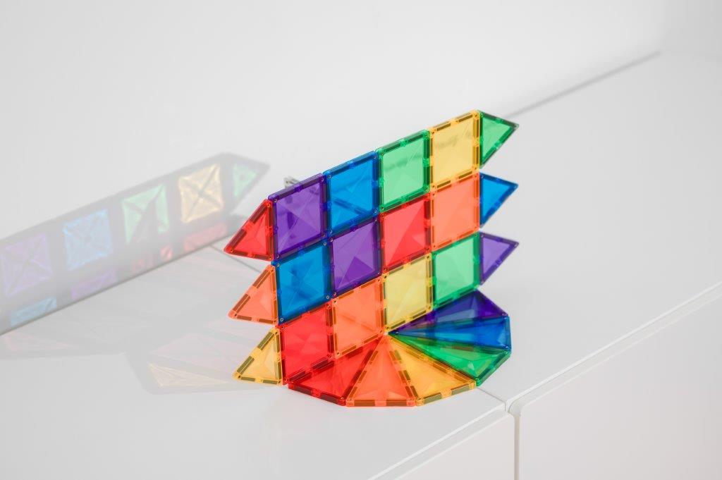 Connetix Tiles Connetix Tiles - Rainbow Mini - Pack 24 pc - Pearls & Swines